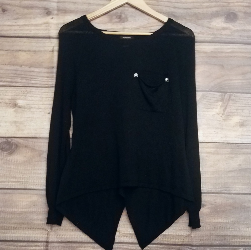 Kerisma Knit Top with sheer split back detail
